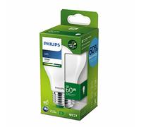 Philips ampoule LED Ultra Efficient Classe A, 60W, 3000K Blanc, verre, dépolie