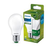 Philips ampoule LED Ultra Efficient Classe A, 60W, culot E27, blanc froid 4000K, dépolie