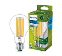 Philips ampoule LED Ultra Efficient culot E27, classe énergétique A, 75W, 4000K Blanc froid, transparente, verre