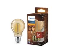 Philips ampoule LED vintage ambrée, 25W, culot E27, blanc chaud 1800K, non dimmable