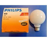PHILIPS Ampoule Soft White Globe G80 E27 60W 630 Lumen Ampoule Dimmer