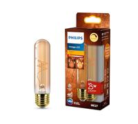 Philips Ampoule Vintage Amber Spiral T30, Dimmable, Sans scintillement, EyeComfort, 270 Lumen, Température 1800 K, 3.1 W=25 W, culot E27, Pack de 1