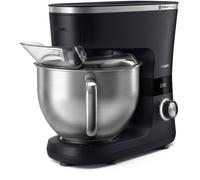 Philips Appareil de cuisine série 7000, 5,5 L, crochet pétrisseur, fouet et batteur, 1000 W, noir (HR7962/01)