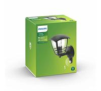 Philips Applique Murale Extérieur LED avec détecteur de mouvement, Luminaire Exterieur, Noir, IP44,Philips Creek idéal pour vos espaces extérieurs (nécessite une ampoule E27 60 Watts, non fournie)