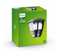 Philips Applique Murale Exterieur LED, Lampe Exterieur, Noir, Philips Creek pour éclairage de votre maison, jardin et terrasse (nécessite une ampoule E27 60 Watts, non fournie)