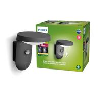 Philips applique murale extérieure infrarouge Tyla, 9W, 2700K, anthracite