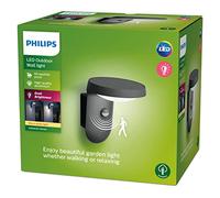 Philips applique murale extérieure infrarouge Tyla, 9W, 2700K, anthracite
