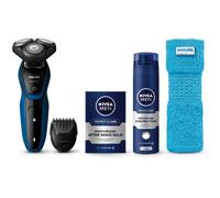 Philips Aquatouch S5073/62 Rasoir Pour Homme Rasoir Rotatif Noir, Bleu