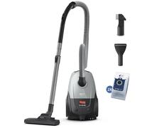 Philips Aspirateur traîneau XD2142/12 Série 2000 – Filtre HEPA 800 W 77 dB 3 L Gris clair
