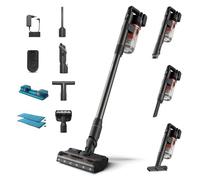 Philips Aspirateur sans fil Aqua 7000 Série – Moteur numérique, PowerCyclone 12, 80 min, Rouge