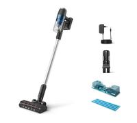 Philips Aspirateur sans Fil Séries 3000 - Aspire et Lave en Un Passage, Moteur Numérique, Embout de Précision et LED, Autonomie de 60 Min, Batterie Amovible, PowerCyclone 8, Module Aqua (XC3132/01)