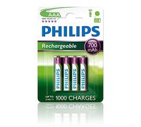 Philips Audio MultiLife batterie NiMH AAA 700 mAh 4 pack R03B4A70/10 Blanc