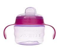 PHILIPS AVENT 200 ml - 6 m + gobelet d'apprentissage avec bec - Rose