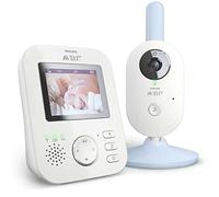 Philips AVENT Baby-Phone vidéo SCD835/26 300 m FHSS Bleu, Blanc - Baby-Phone (300 m, numérique 50 m, 300 m, FHSS, 2.4 GHz) 1 Unité (Lot de 1)