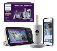 AVENT Philips Babyphone vidéo connecté HD, Moniteur Le Plus avancé à ce Jour, Suivi IA du Sommeil et de la Respiration, Application, Affichage Jour et Nuit Ultra-Clair, SCD973/26