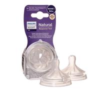 PHILIPS AVENT Biberon Tétine En Silicone 2Pcs Naturel Y Échancré 3 Mois