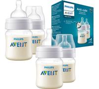 Philips Avent Biberons SCY10002 125ml Lot de 4 anti-coliques sans