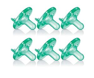 Philips AVENT BPA Free Soothie Pacifier, Green, 3+ Months, 6 pack by Philips (English Manual)