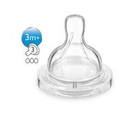 Philips Avent Classic + Tétine 3m + Débit Moyen 2 Par Paquet