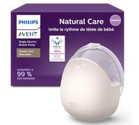 Philips Avent gamme Natural Care - tire-lait électrique portable mains libres qui imite le rythme de tétée de bébé, téterelle SkinSense pour un confort optimal, modèle SCF494/11