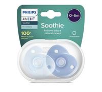 Avent Soothies Sucette en silicone 0-6 mois Bleu 2 pièces