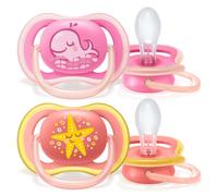 Philips Avent Lot de 2 sucettes Ultra Air 6-18 M - SCF085/04