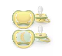 Philips AVENT Sucette Ultra Air Jour & Nuit 18M+ Nature x2 sans BPA