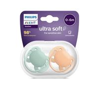 Philips AVENT Sucette SCF091/03 0-6 mois Ultra-douce Sans BPA Lot 2 Neutre