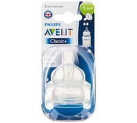 Philips Avent Lot de 2 tétines classiques à débit lent