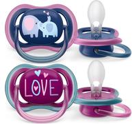 Philips Avent Lot de 2 tétines Ultra Air 18 mois et + - Eléphant