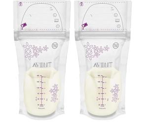Philips Avent Lot De 50 Sachets De Conservation Du Lait Maternel 180ml (modèle SCF603/25) Transparent