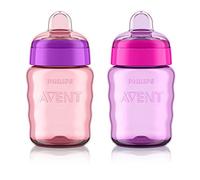 Philips Avent My Easy Sippy Cup, 9 Ounce, Pink/Purple, Stage 2 (colors may vary) by Philips AVENT