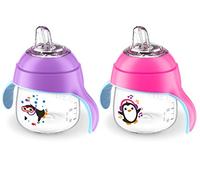 Philips Avent My Little Sippy Cup, Pink/Purple, 7oz, 2 piece