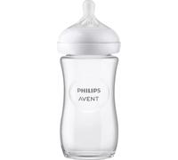 Philips Avent Natural Response Biberon En Verre 240ml +1 Mois Débit 3 1 Pièce (SCY933/01)