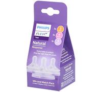 Philips Avent Pack Mix & Match Tétine Natural Response T3+T4+T5
