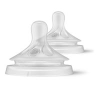 2x Tétine Pour Bouteille Avent Natural Response 6m+ Multicolore