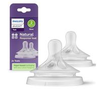 Philips AVENT Natural à Réponse Naturelle SCY962/02 Lot de 2 tétines débit 2 - Lent