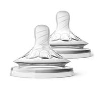Philips Avent Natural-Sauger SCF045/27 Lot de 2 tétines anti-colique variables 3 m