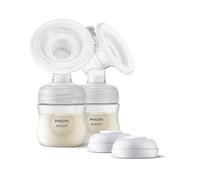 Philips AVENT Kit tire-lait double SCF335/12 – sans bloc moteur, 2 biberons, facile à nettoyer