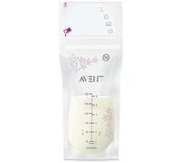 Philips Avent Sacs de conservation de lait maternel 180ml pour la conservation et la congélation du lait maternel, SCF603/25, pré-stérilisés, 25 pièces, blanc, 25 pièces (1er pack)