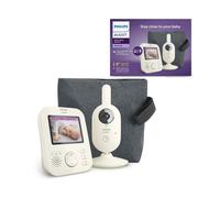 Philips Avent SCD882/26 Babyphone caméra - caméra vidéo, vision nocturne, audio bidirectionnel, connexion privée et sécurisée, mode éco - Blanc