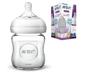 Philips Avent SCF051/17 Biberon Natural Verre 120 ml - 0 Mois+