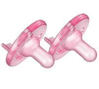 Philips AVENT - SCF192/07 - Sucette classique pour bébé - Orthodontique - Silicone - Rose - 3 mois - Lot de 2