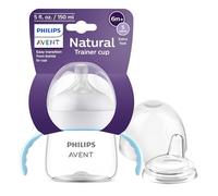 Philips AVENT SCF263/01 Gobelet d'apprentissage naturel avec tétine à réponse naturelle et bec souple, 140 ml