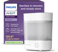 Philips Avent SCF291/00 - Stérilisateur Électrique à Vapeur 3-en-1 pour Biberons et Accessoires - Blanc