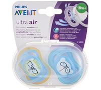 Philips Avent SCF349/13 Lot de 2 tétines classiques à partir de 18 mois Motif animaux