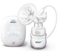 PHILIPS Avent SCF395/31 Tire-lait électrique simple de qualité clinique, pour le rythme de votre bébé, bouteille de 125 ml et coussinets d'allaitement Blanc