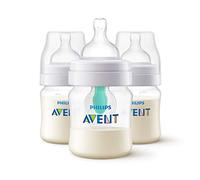Philips Avent SCF400/35 Lot de 3 bouteilles anti-coliques avec aérations AirFree pour réduire les coliques, le vent et le reflux 125 ml