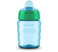 Philips Avent SCF553/05 Gobelet en silicone pour enfant avec valve anti-goutte sans BPA pour 9 mois 260 ml Vert