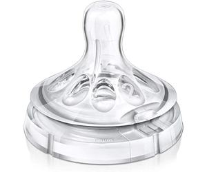 Philips Avent - SCF652/27 - Lot de 2 tétines Natural 1m+, débit lent